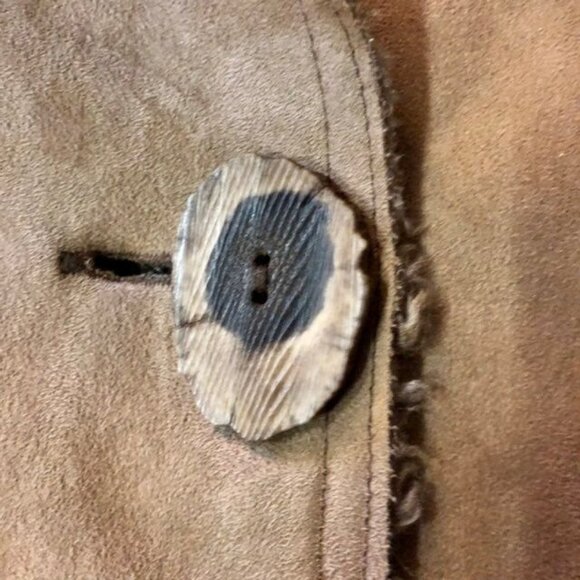 Wooly Bully Wear Jacket Womens M Used Tan Lined Handmade Colorado - Picture 6 of 12